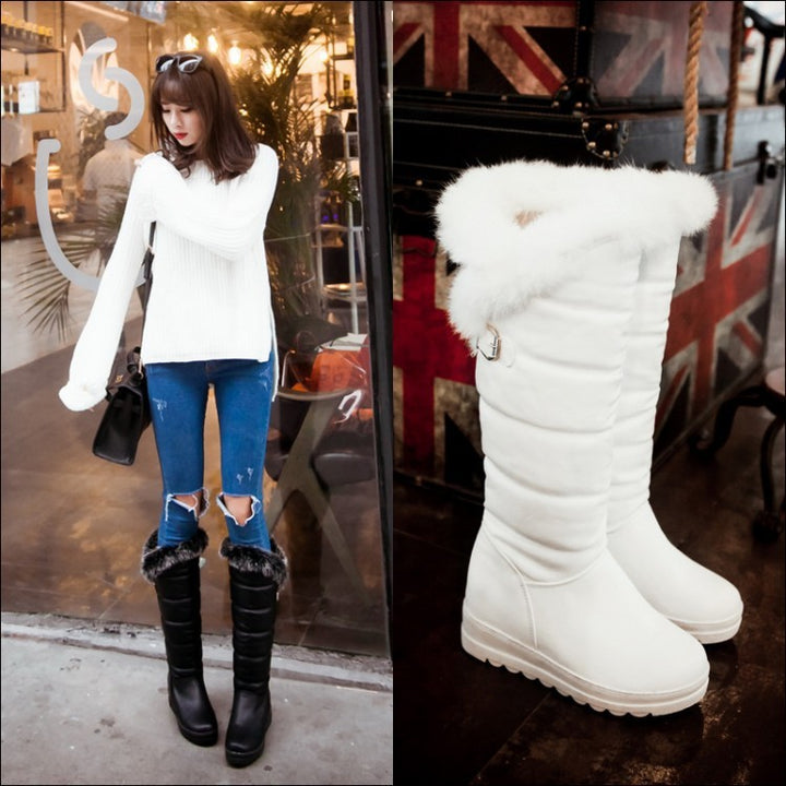 H&F Rabbit Platform Snow Boots c