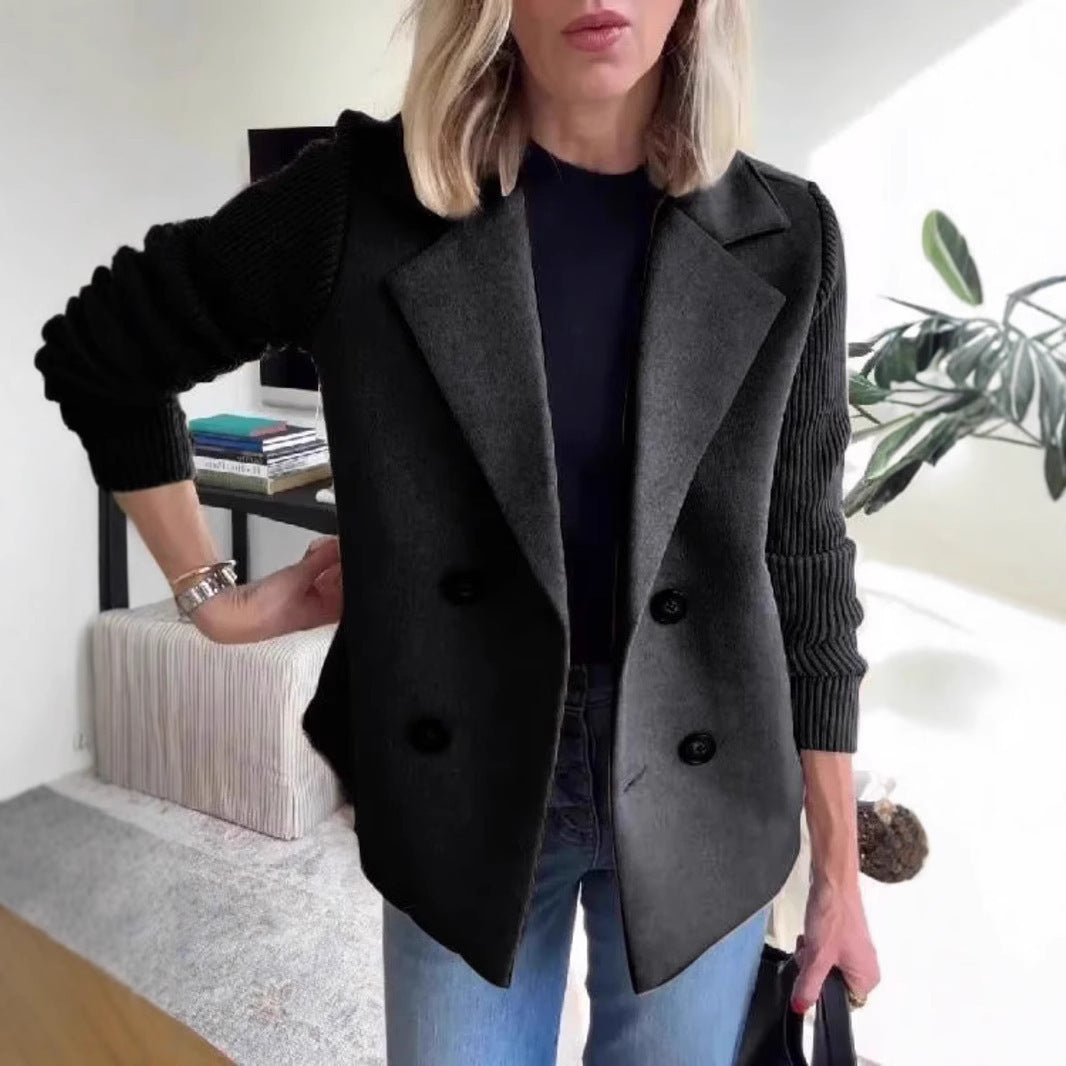 H&F Knitted Lapel Jacket c