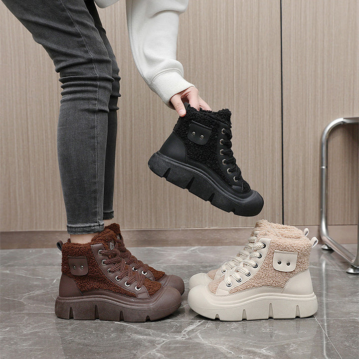 H&F Lace-Up Snow Boots c