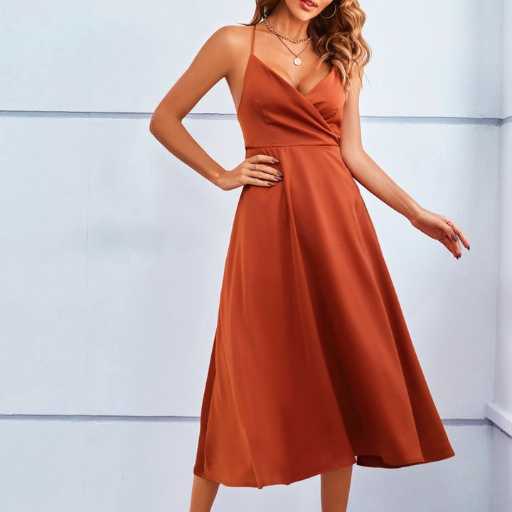 H&F V-Neck Strap Dress c