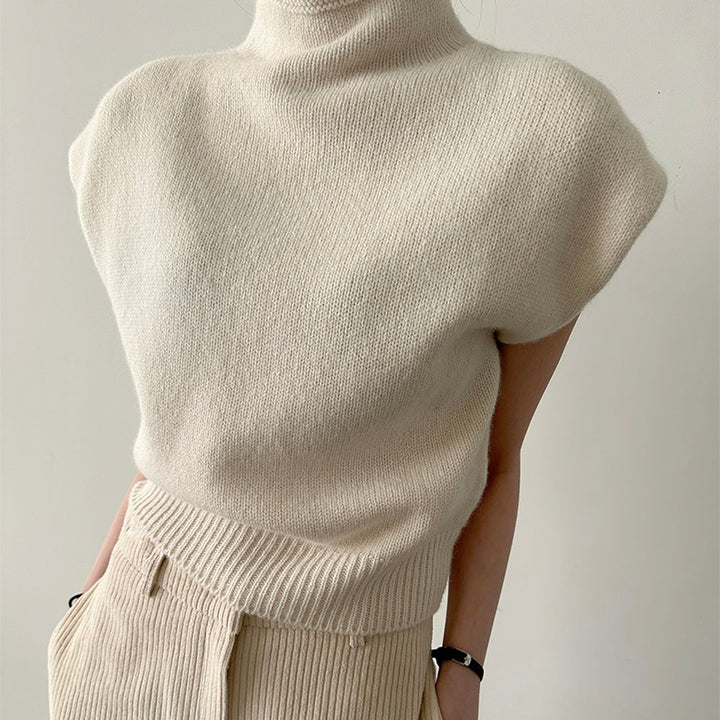 Sleeveless Knitwear Sweater