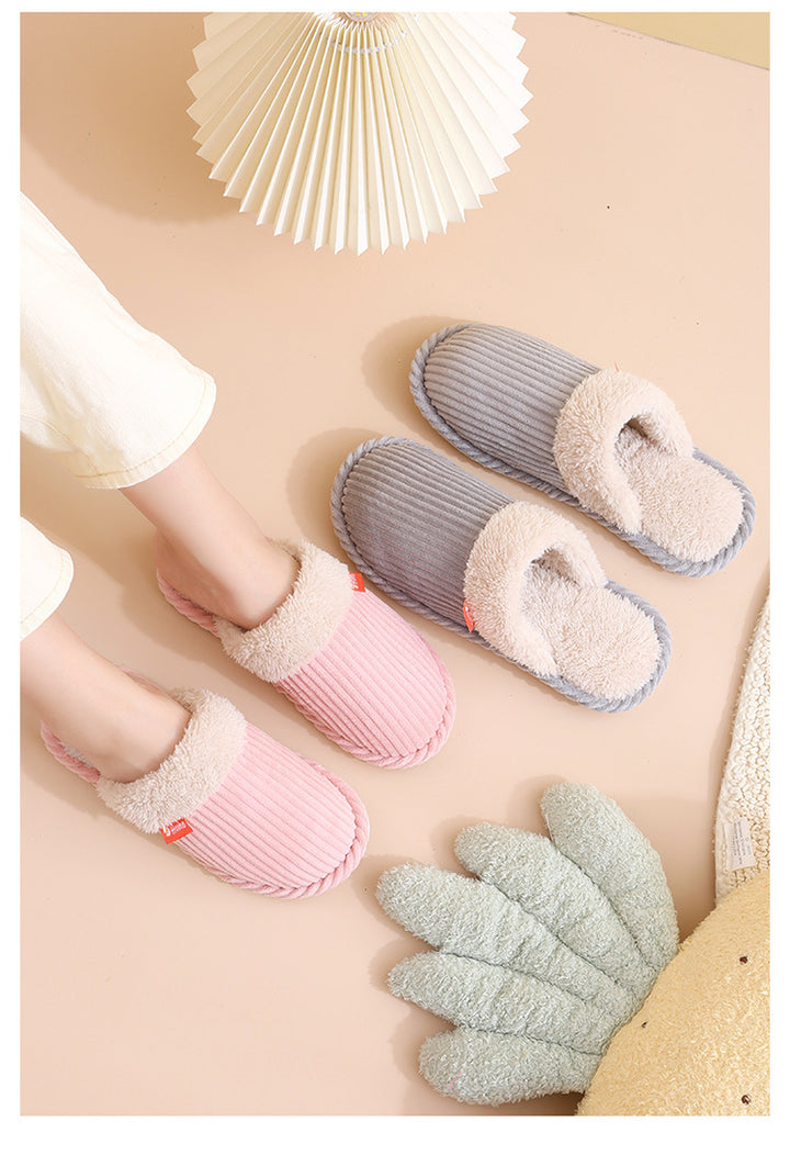 H&F Corduroy Home Slippers c