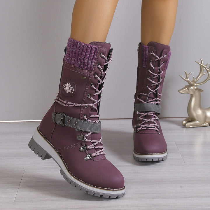 H&F Fur Warm Knee-High Boots c