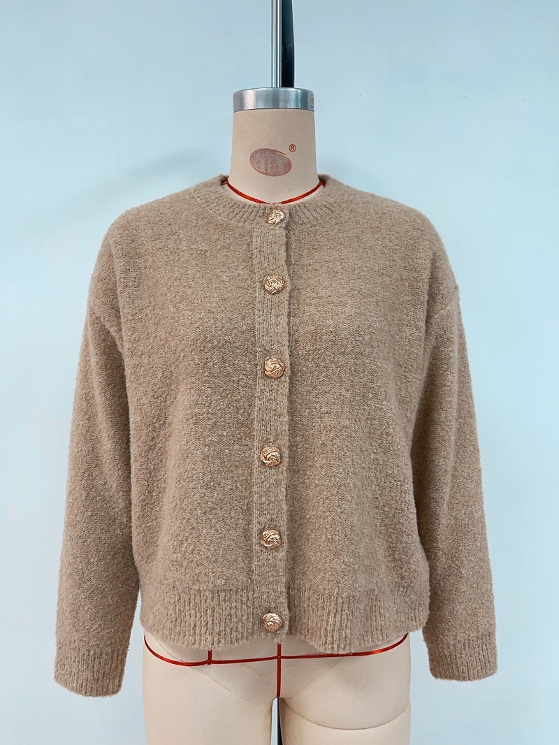 H&F Round Neck Button c