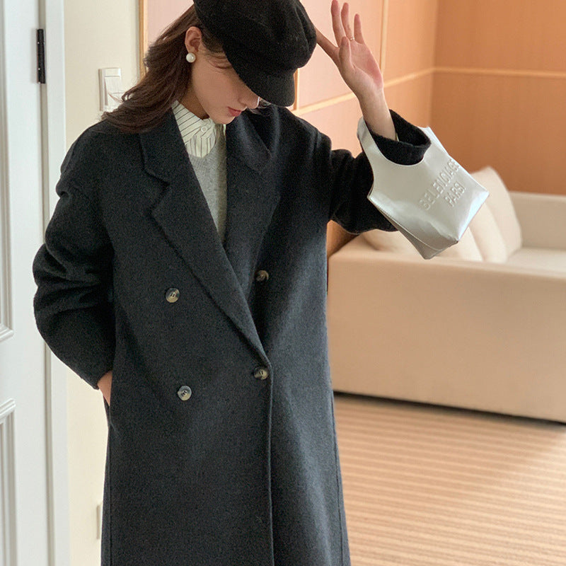 H&F Camel Wool Overcoat c