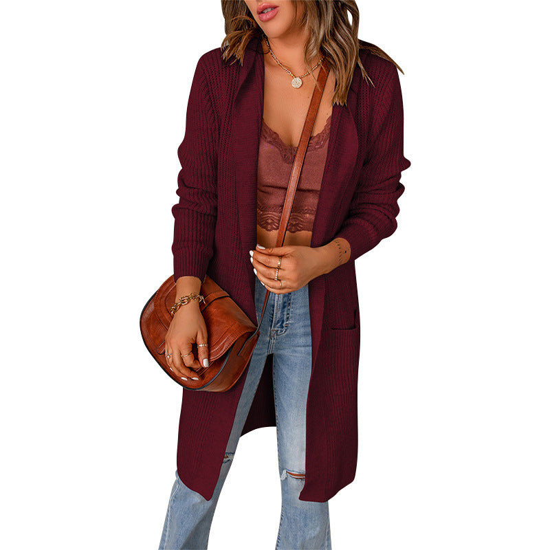 H&F Knitted Hoodie Cardigan c