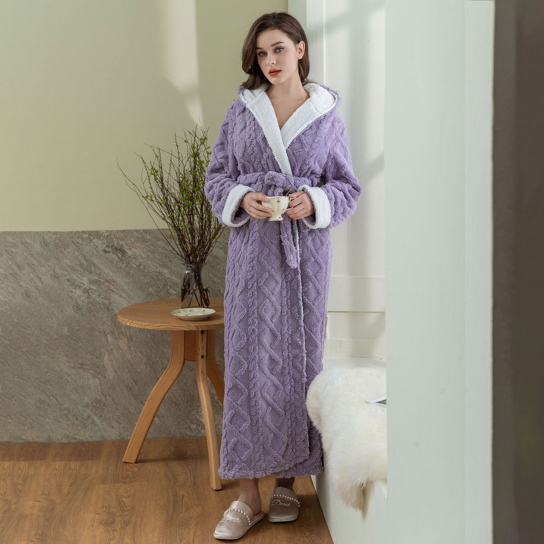 H&F Hooded Flannel Nightgown c