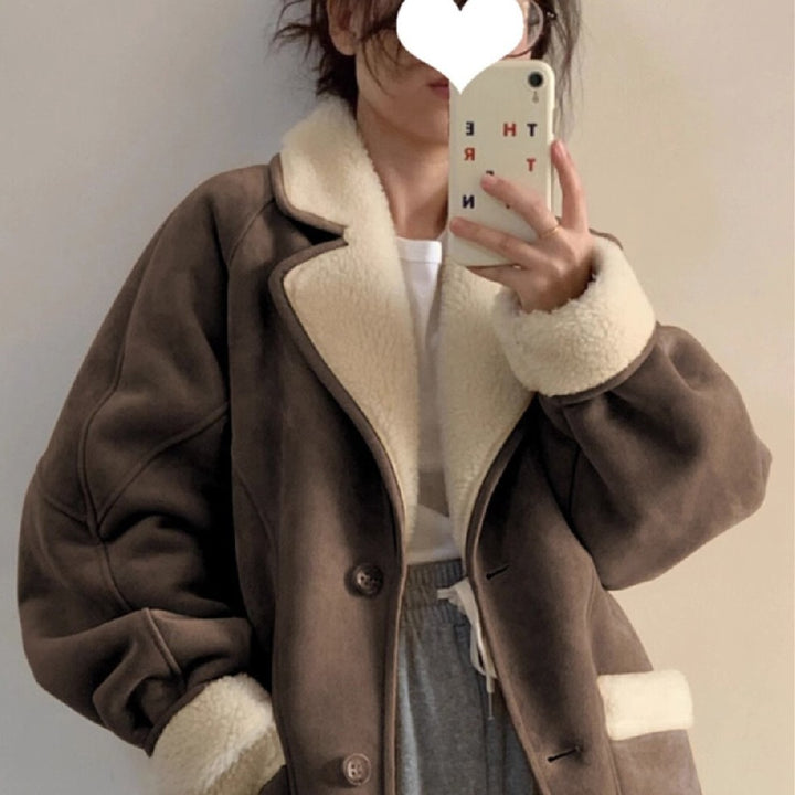 H&F Suede Short Coat c