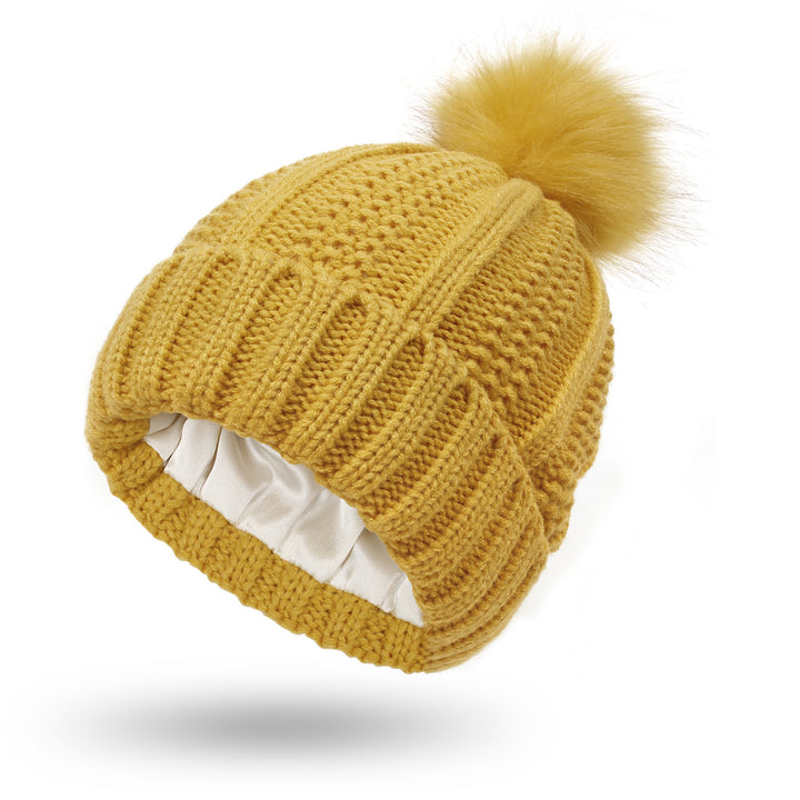 H&F Satin Pom Beanie c