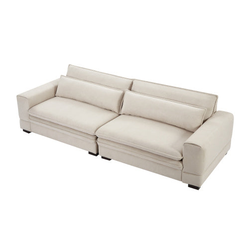 H&F Beige Fabric Sofa c