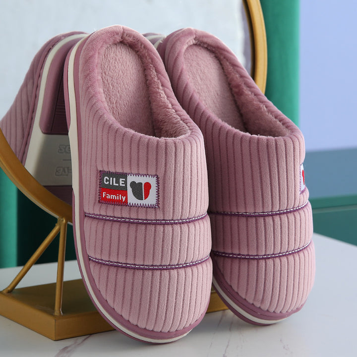 H&F Couple Cotton Slippers c