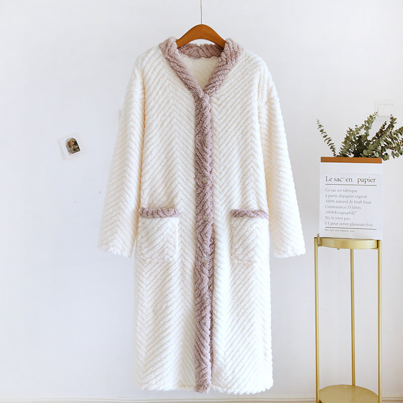 H&F Velvet Nightdress Pajamas c