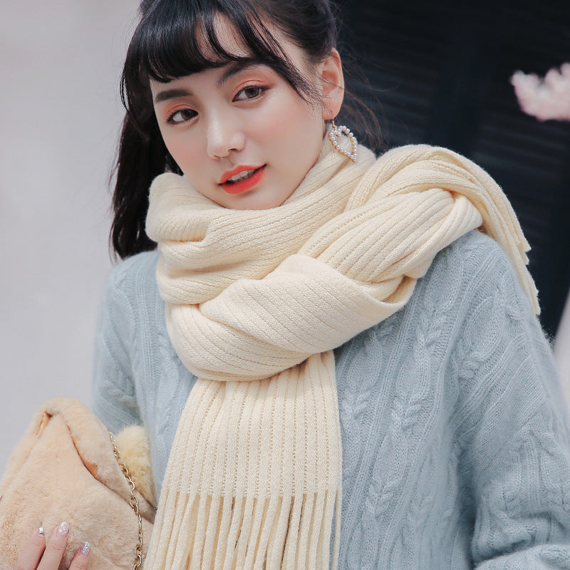 H&F Tassel Wool Scarf c