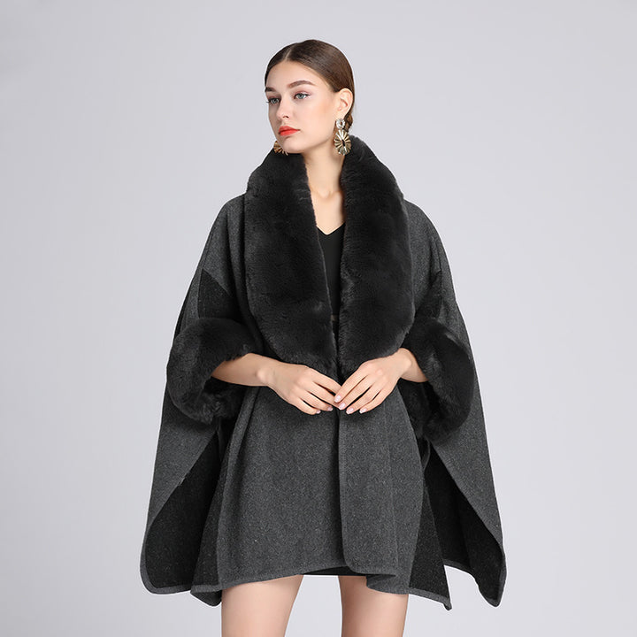 H&F Rabbit Fur Cape c
