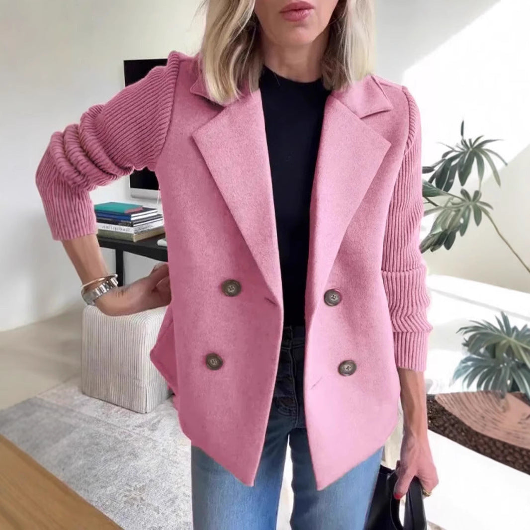 H&F Knitted Lapel Jacket c