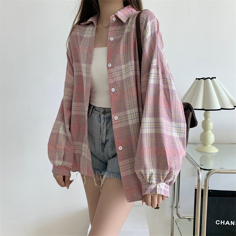 H&F Retro Plaid Shirt c