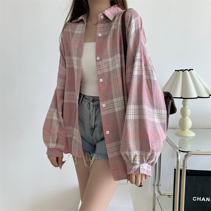 H&F Retro Plaid Shirt c