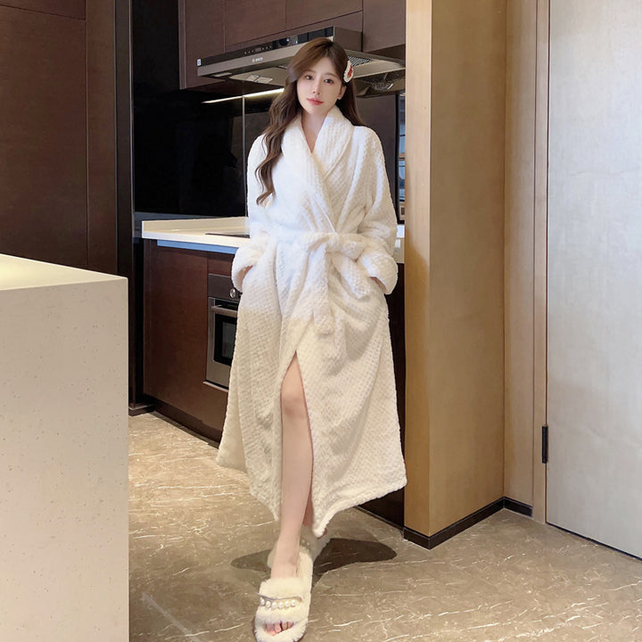 H&F Long Salon Bathrobe c
