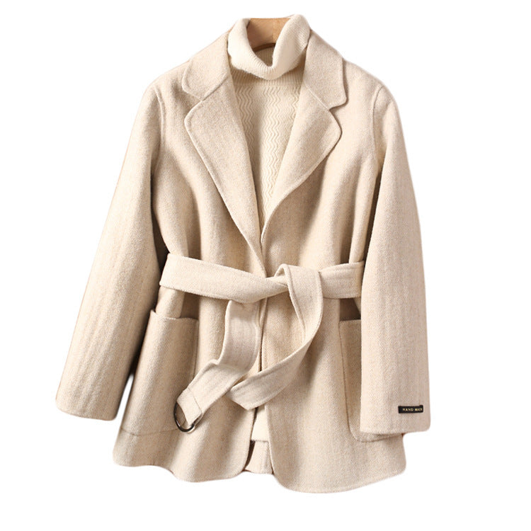 H&F Double Loose Woolen Coat c