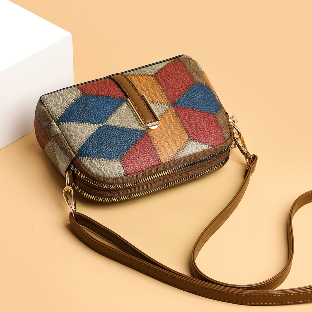 H&F Double-Zipper Crossbody c