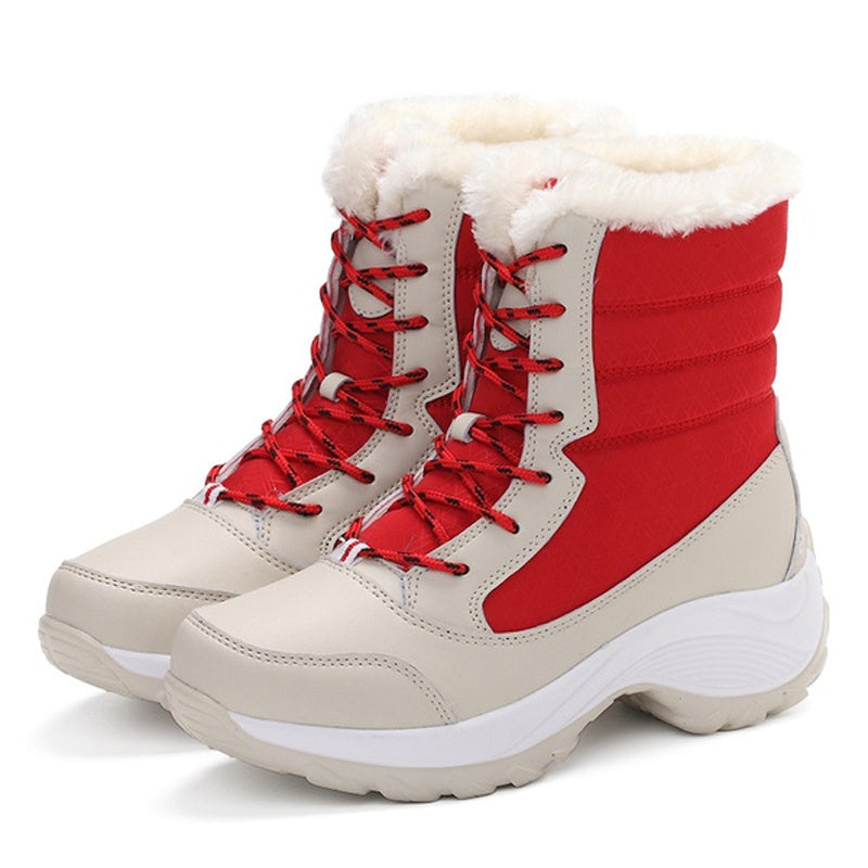 H&F Plush Ankle Snow Boots c