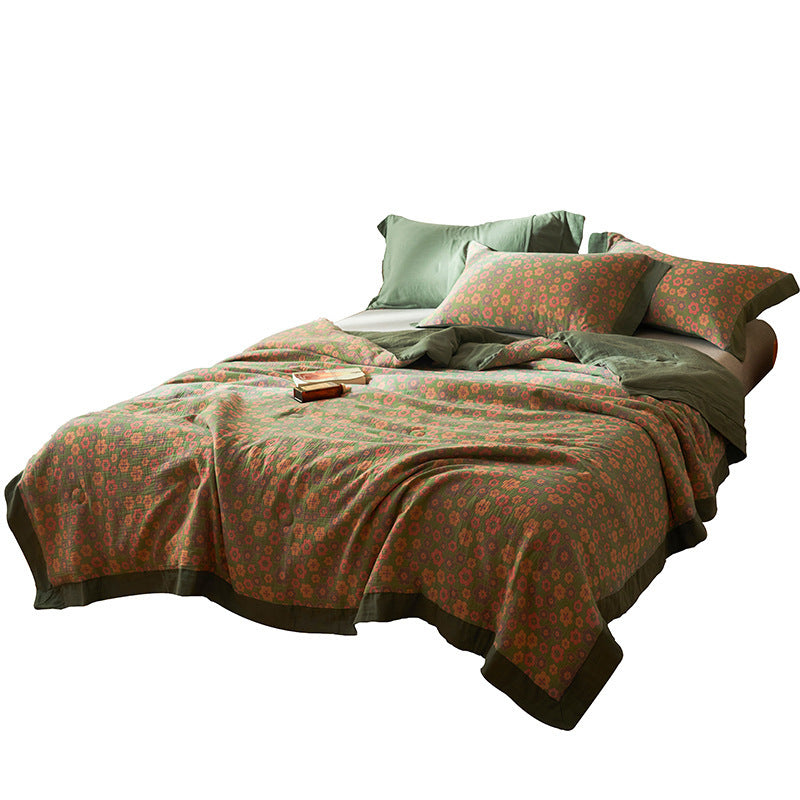 H&F — Cotton Class A Yarn-Dyed Jacquard Summer Blanket