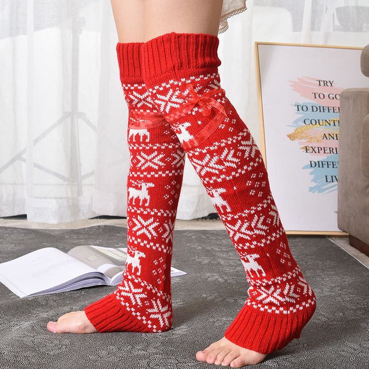 H&F Wool Overknee Socks c