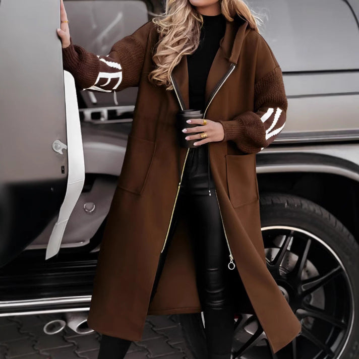 H&F Hooded Knit Trench c