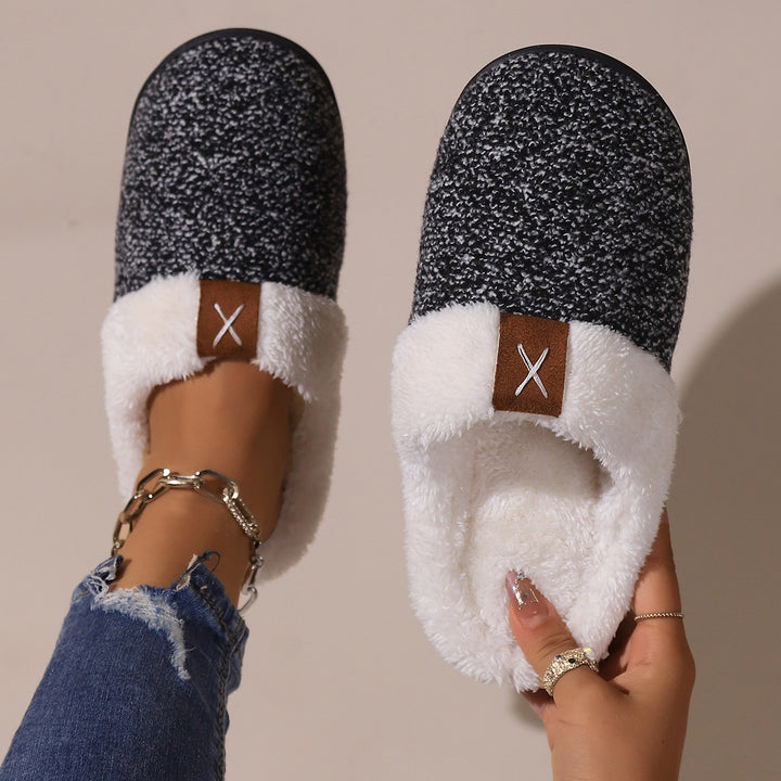 H&F Thick Plush Slippers c