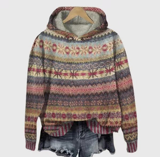 H&F Christmas Printed Hoodie c