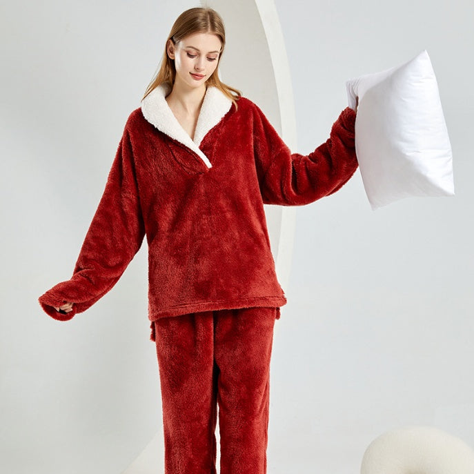 H&F Flannel Pajama Set c