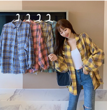 H&F Retro Plaid Shirt c