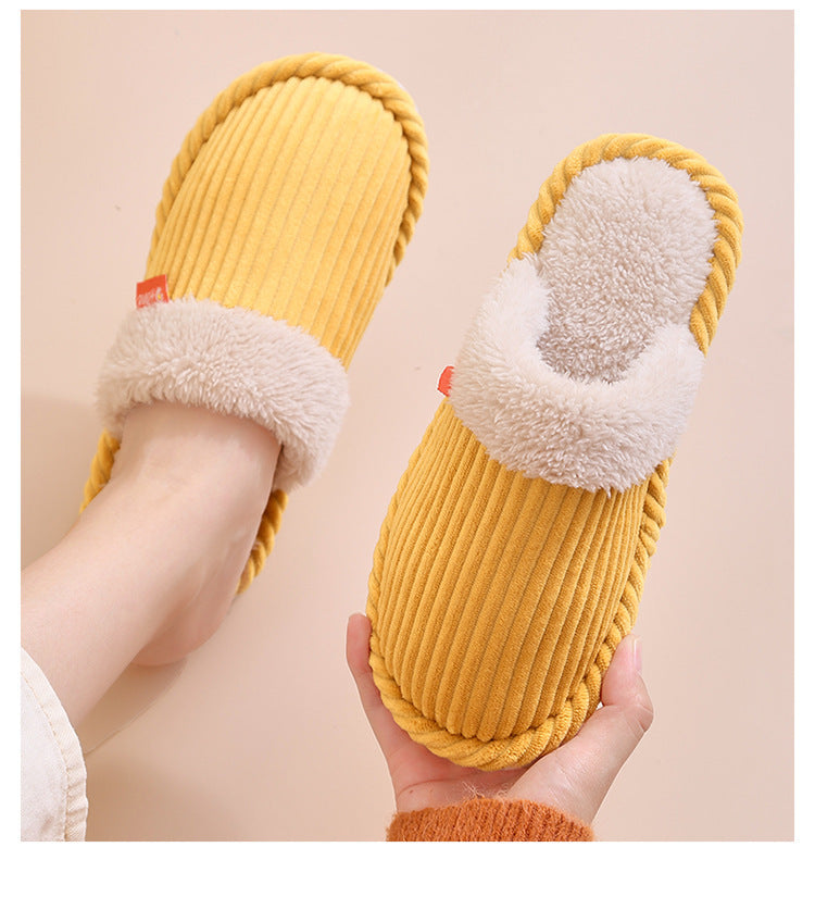 H&F Corduroy Home Slippers c