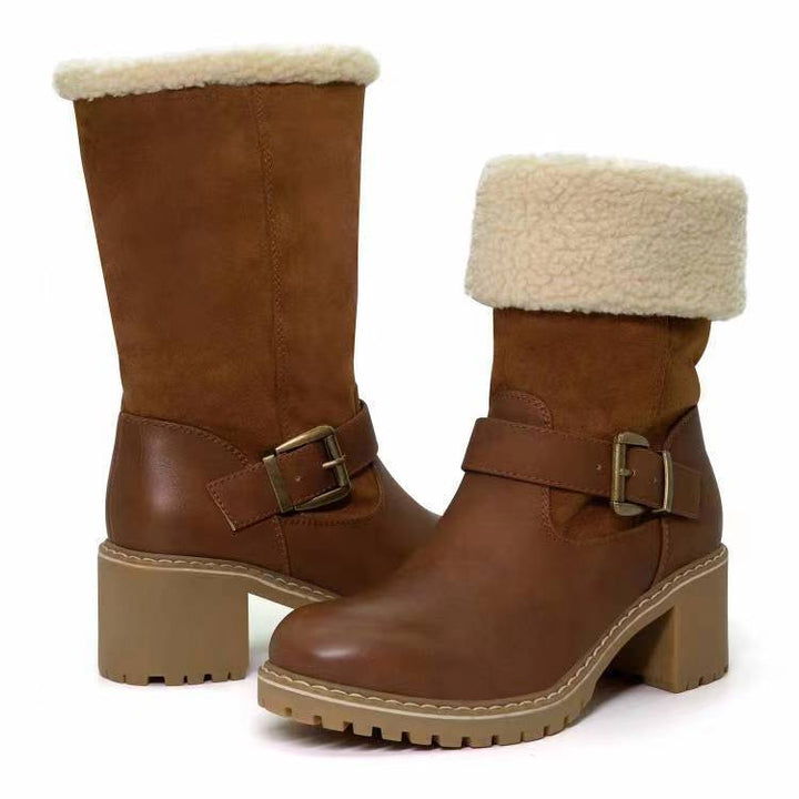 H&F Buckle Chunky Boots c
