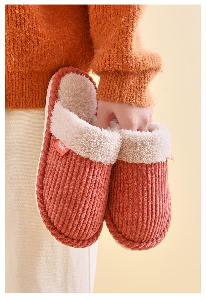 H&F Corduroy Home Slippers c
