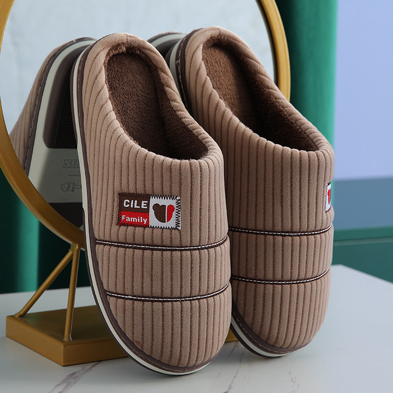 H&F Couple Cotton Slippers c