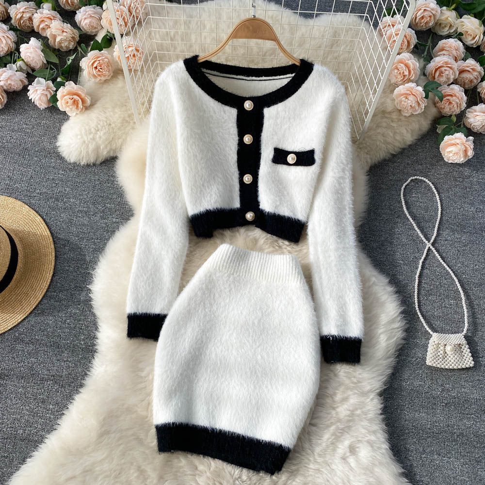 H&F Cardigan Sweater Skirt c