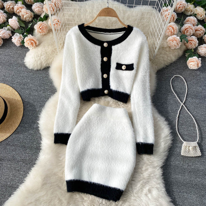 H&F Cardigan Sweater Skirt c
