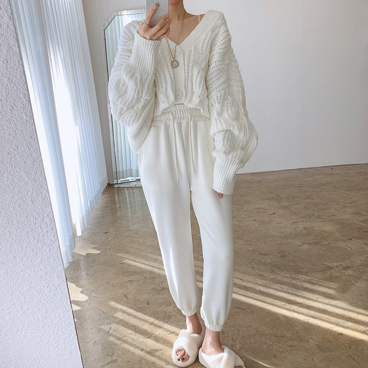 H&F Linen Pattern Cardigan c