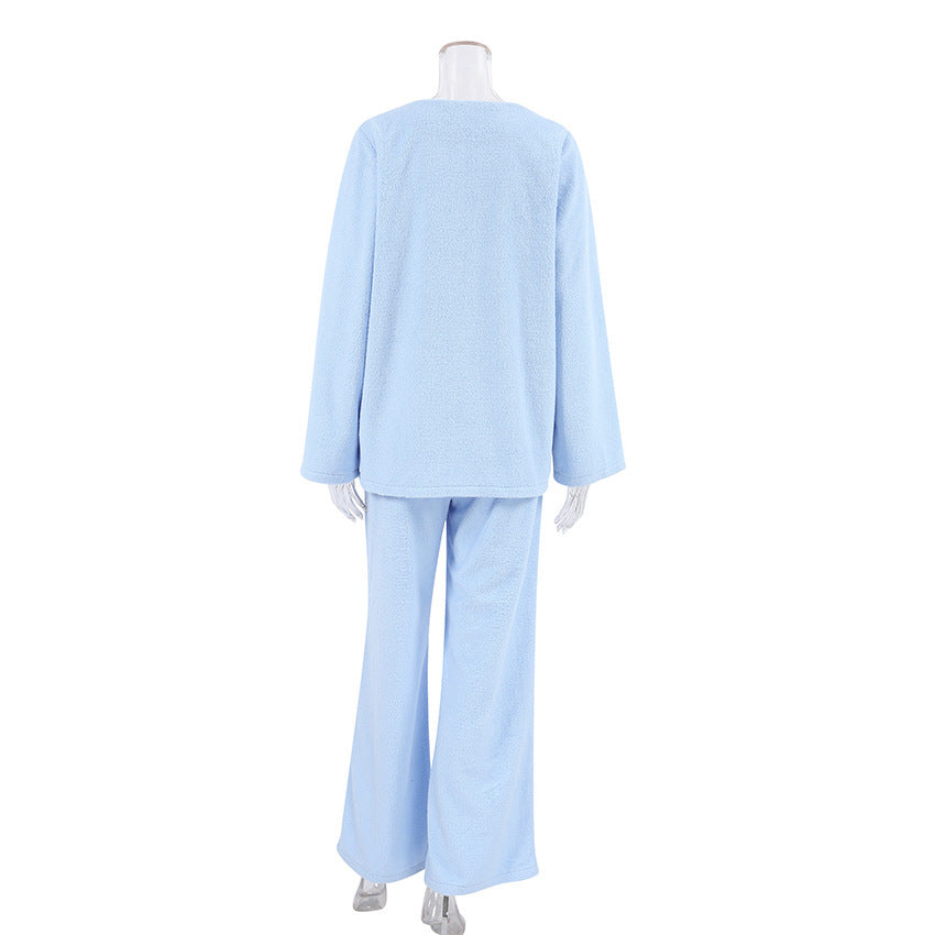 H&F Woolen Blue Pajamas c