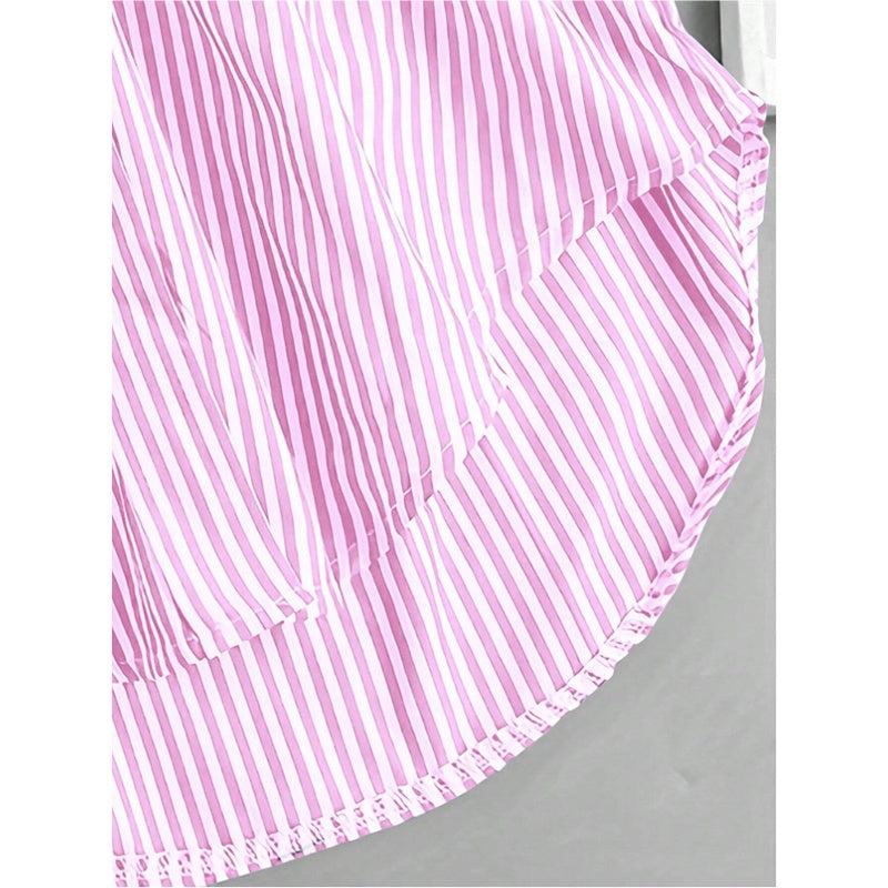 H&F Oversized Striped Blouse c