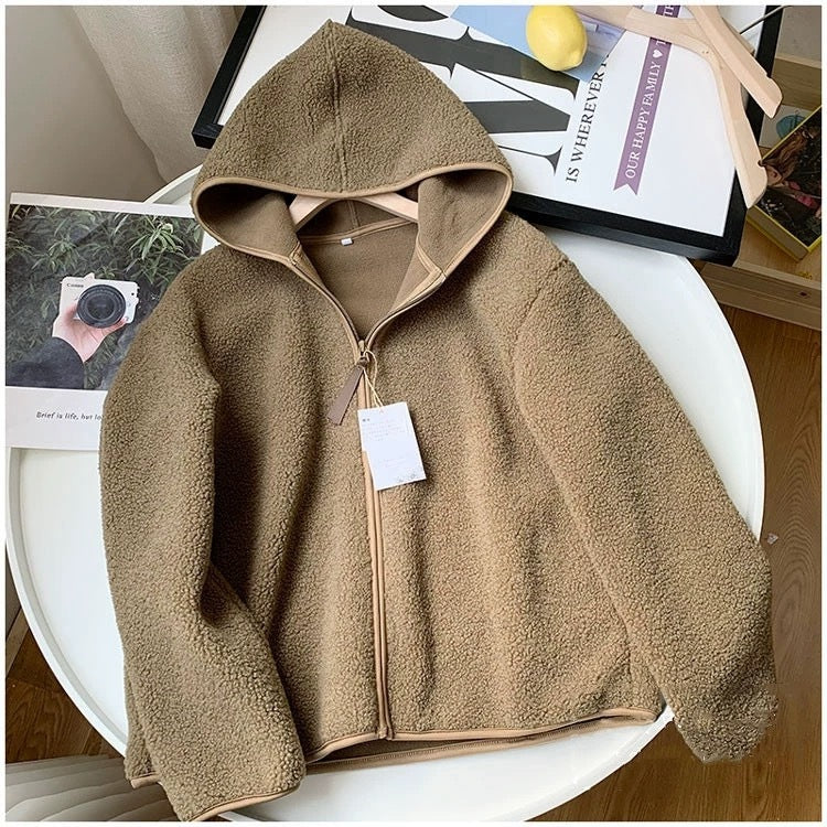 H&F Faux Cashmere Hoodie c