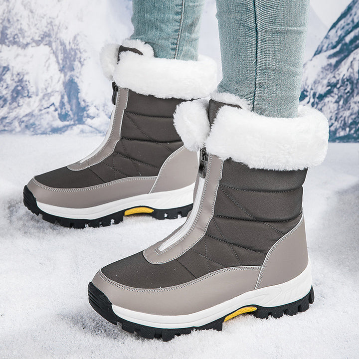 H&F Platform Zipper Ankle Boots c