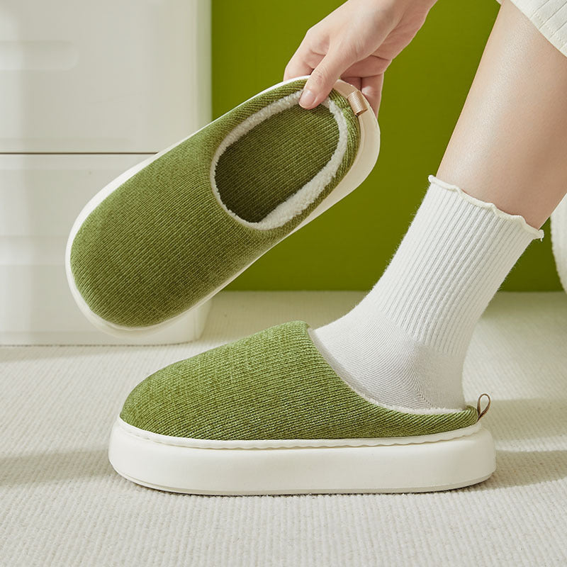 H&F Velvet Cotton Slippers c