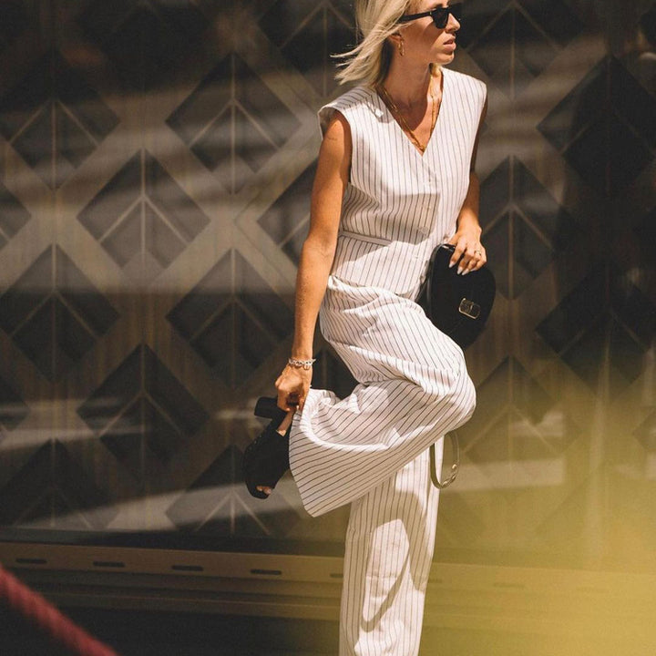 H&F Striped Vest Trousers c
