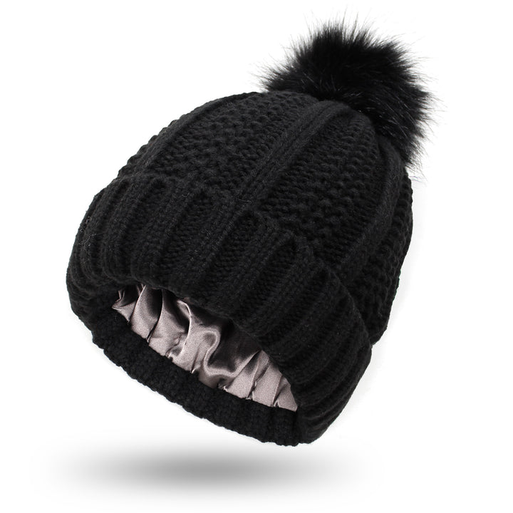 H&F Satin Pom Beanie c