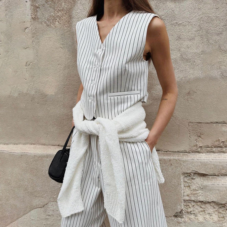 H&F Striped Vest Trousers c