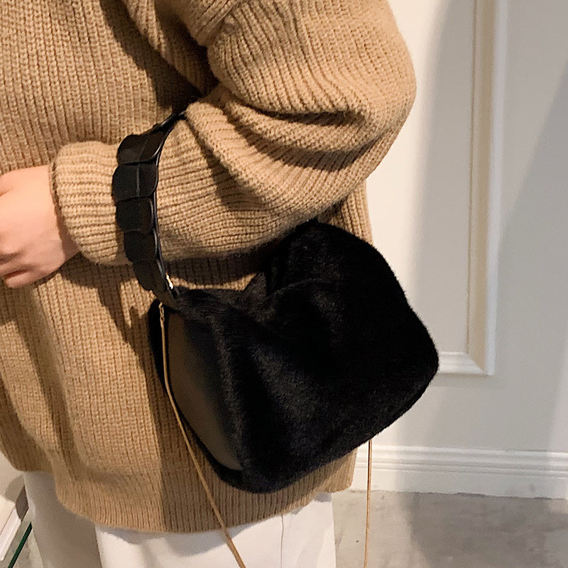H&F Furry Small Crossbody c