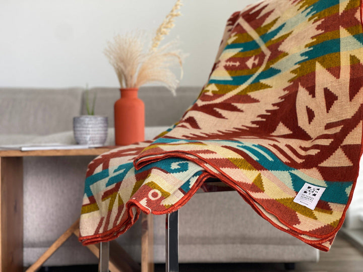 Canoa Blanket - Terracotta Sunrise
