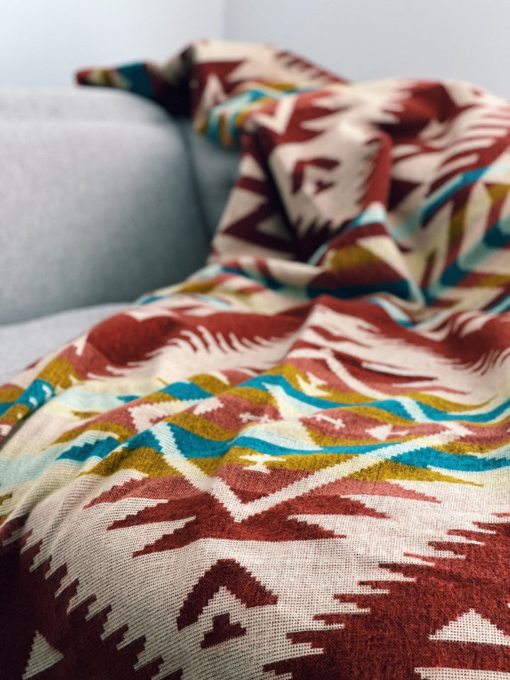 Canoa Blanket - Terracotta Sunrise